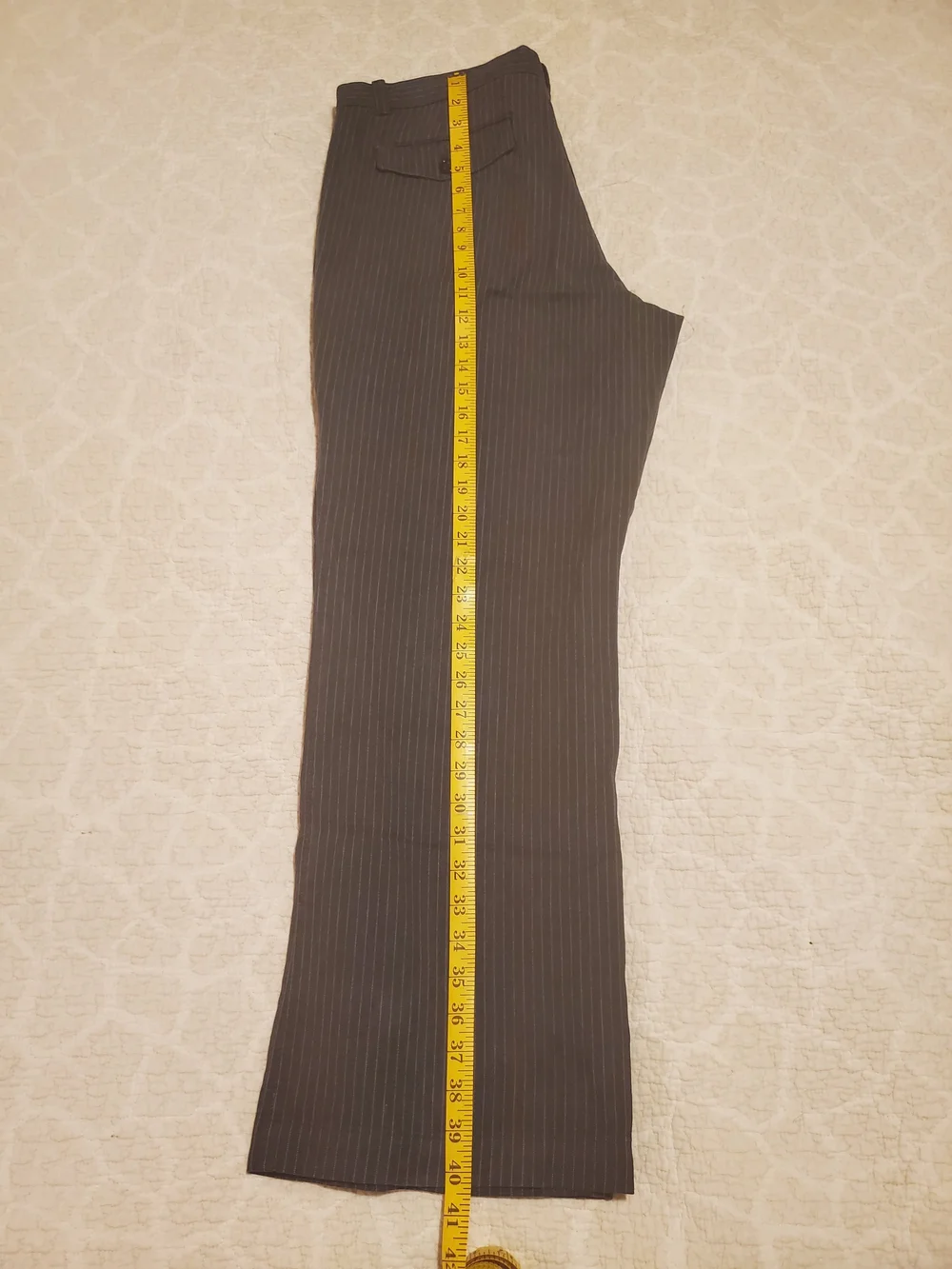 Banana Republic Men's Gray Pinstripe Dress Pants
